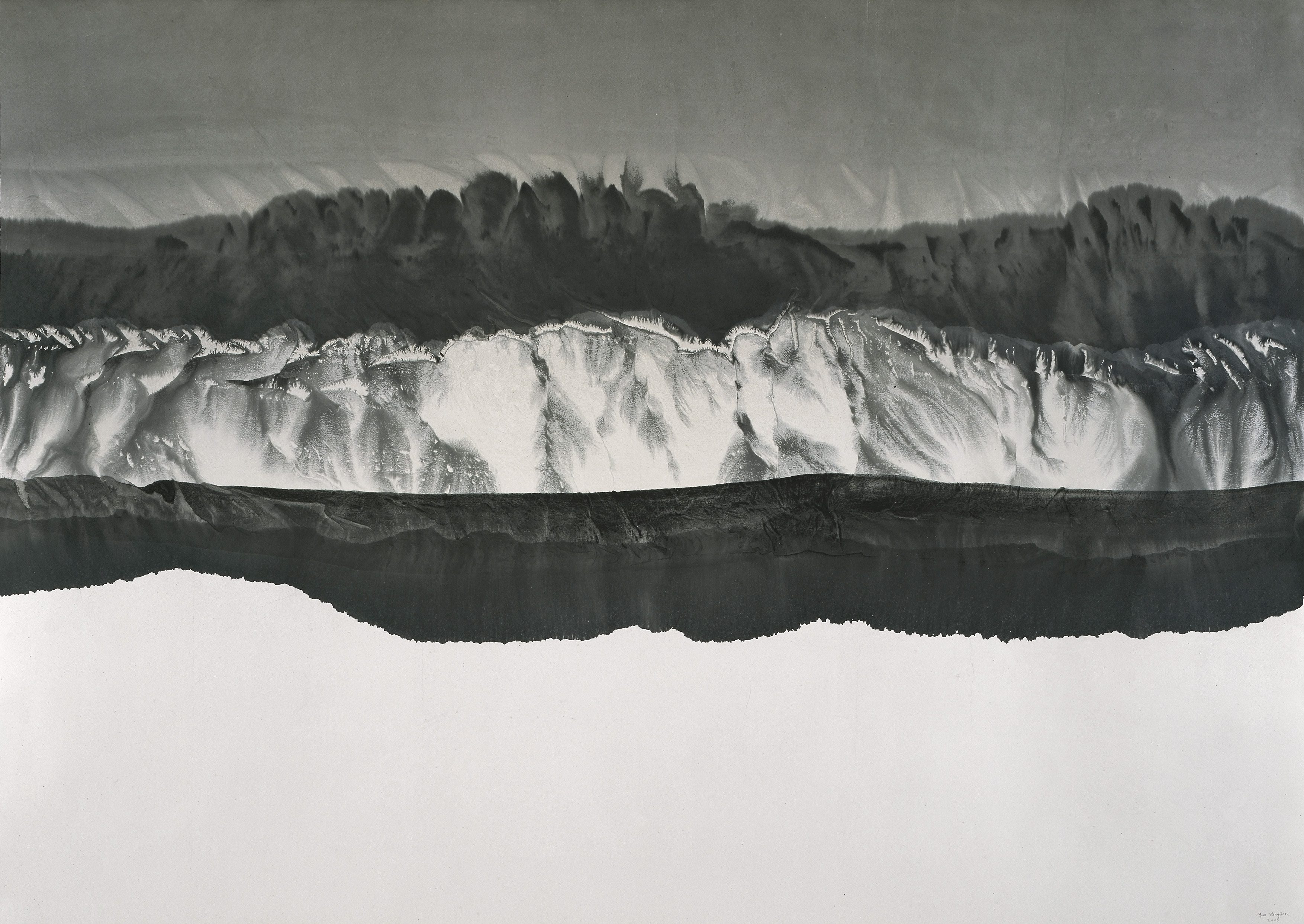 Gao Xingjian, "Montagne de Reve" (146cm x 207cm), 2005: Ink on Paper