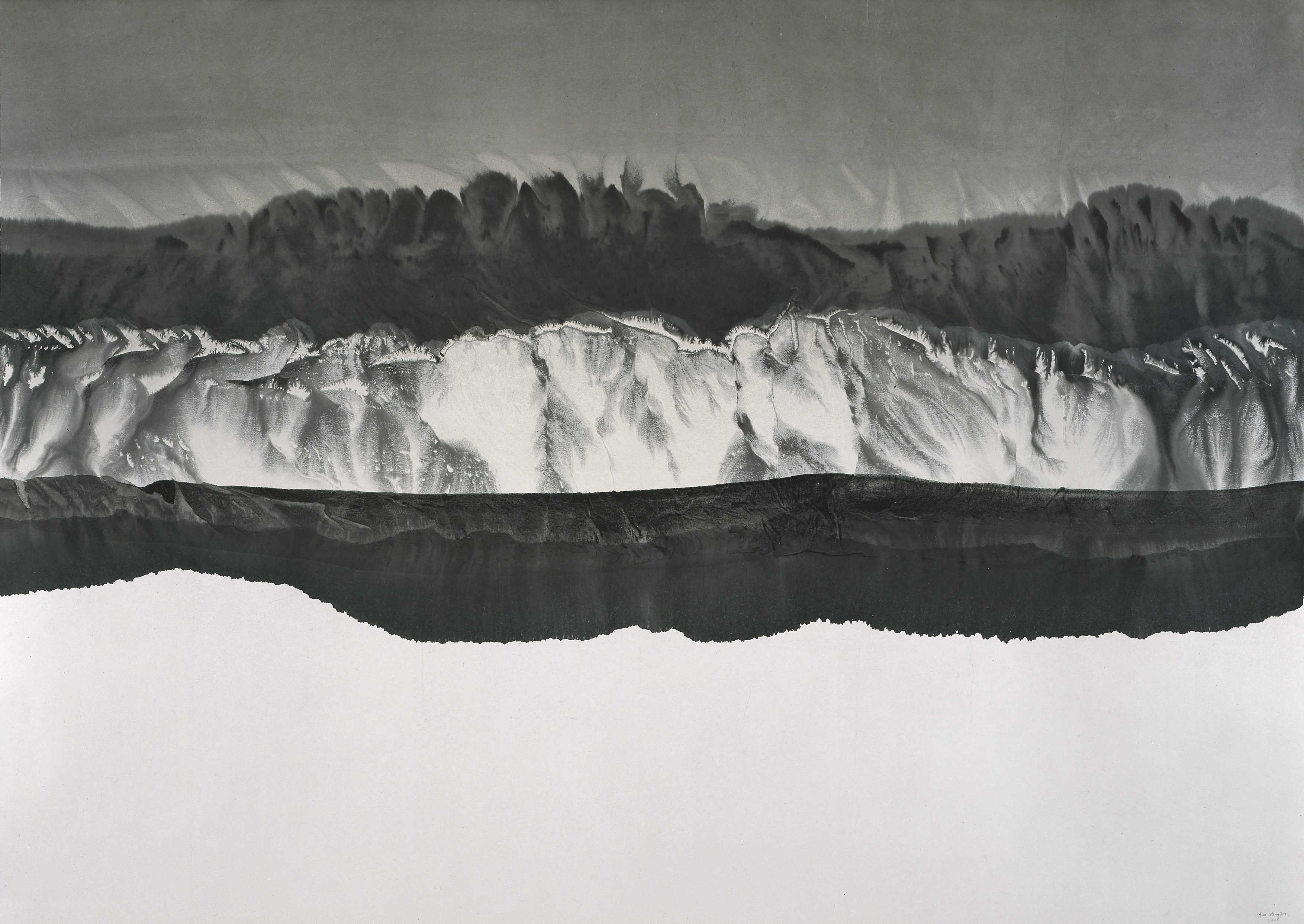 Gao Xingjian, "Montagne de Reve" (146cm x 207cm), 2005: Ink on Paper