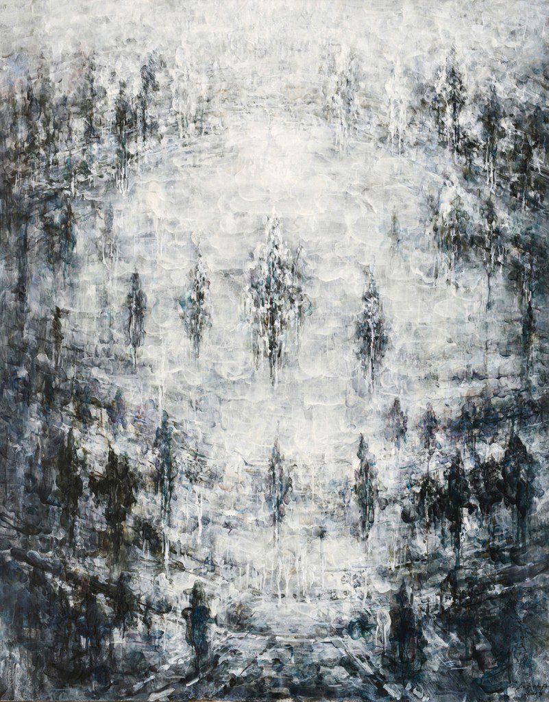 Liu Guofu, "Open Space 8" (100x80cm), 2013, oil on canvas