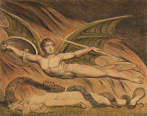 Satan Exulting over Eve by William Blake, 1795