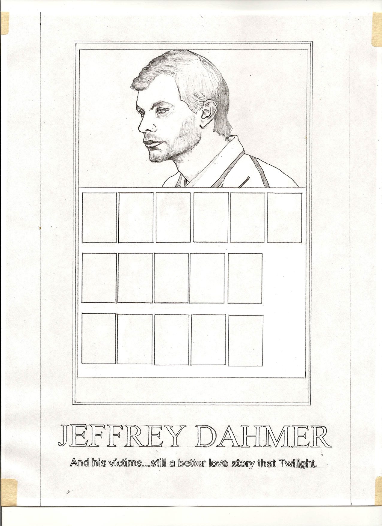 Dahmer, 2014, graphite on paper 