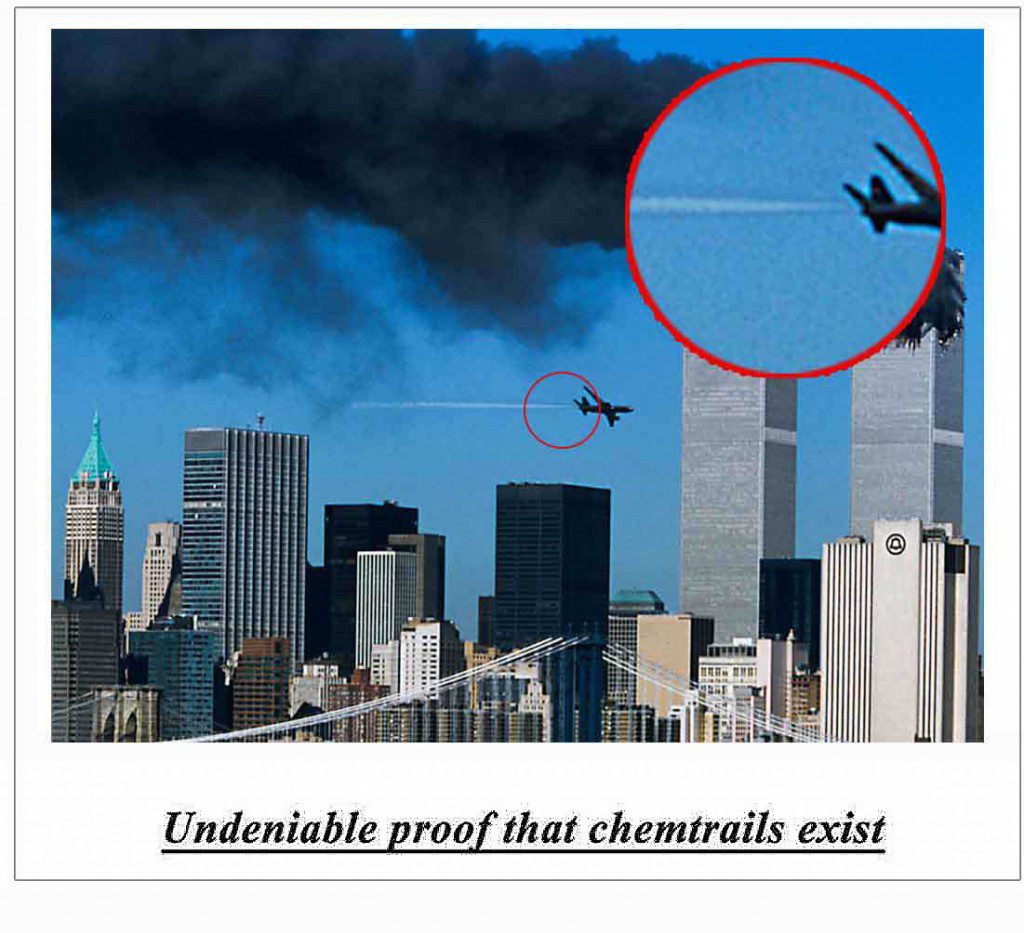 Undeniable proof that chemtrails exist, 2013, (from Theorist)