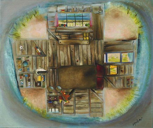Loren MacIver, “Shack,” Oil on Canvas, 1934
